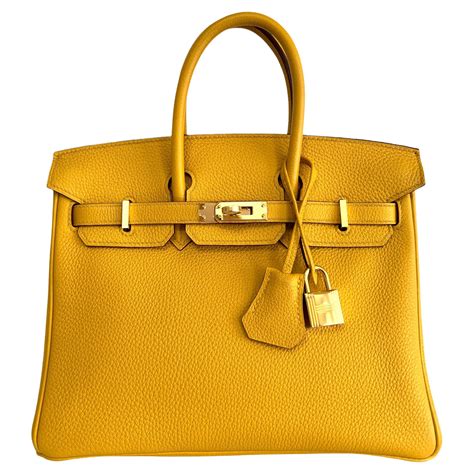 birkin 25 jaune ambre